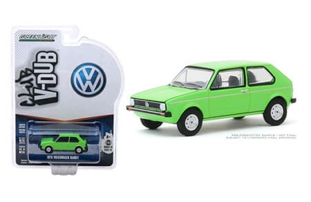 Greenlight 1:64 Club V-Dub Series 10 - 1975 Volkswagen Rabbit (Rallye Green)