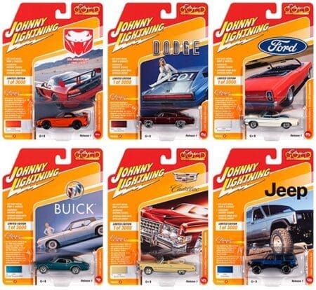 Johnny Lightning 1:64 Classic Gold 2020 Release 1-A  6 Styles Assortment