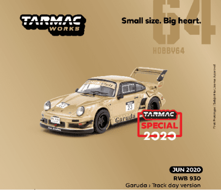 Tarmac Works 1:64 RWB 930 Garuda - Track day version - 2020 Indonesia Special Edition (Gold)