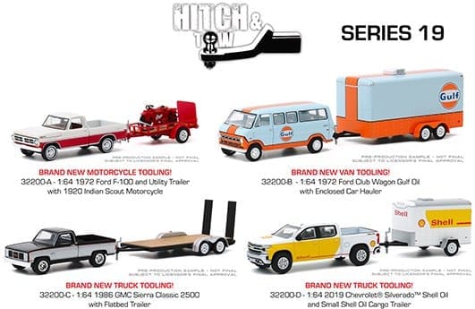 Greenlight 1:64 Hitch & Tow Series 20 Assortment (6 Styles) - M