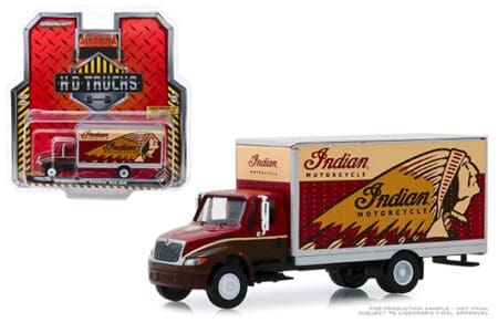 Greenlight 1:64 HD Trucks Series 17 - 2013 International Durastar Box Van - Indian Motorsports (Red)