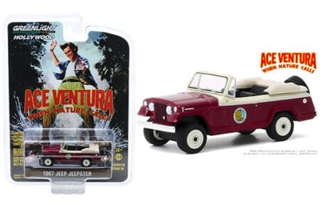 Greenlight 1:64 Hollywood Series 28 - Ace Ventura: When Nature Calls (1995) - 1967 Jeep Jeepster Convertible