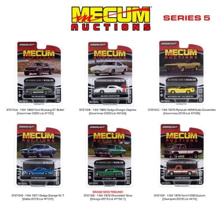 Greenlight 1:64 Mecum Auctions Series 5 Assortment (6 Styles)