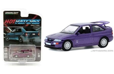 Greenlight 1:64 Hot Hatches Series 1 - 1994 Ford Escort RS Cosworth Monte Carlo Special Edition - Jewel Violet