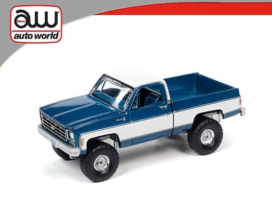 Auto World 1:64 Premium - 1978 Chevrolet K10 Silverado (Blue