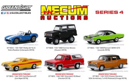 Greenlight 1:64 Mecum Auctions Collector Cars Series 4 Assortment (6 Styles)