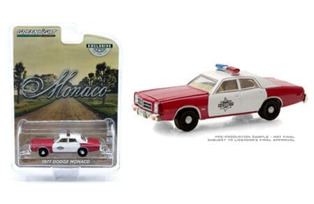 Greenlight 1:64 Hobby Exclusive - 1977 Dodge Monaco (Red/White) - Finchburg County Sheriff