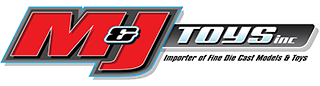 M & J Toys Inc. Die-Cast Distribution | Specializing in Die-cast Collectibles Since 1987 Logo