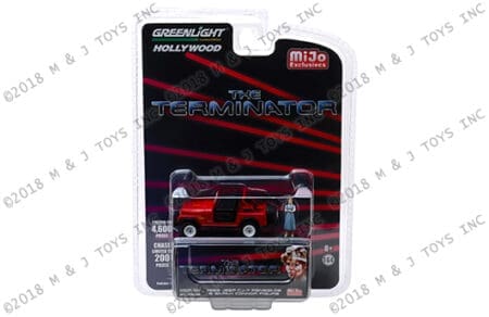 Greenlight 1:64 Hollywood - The Terminator - Sarah Connor's 1983 Jeep CJ-7 Renegade with Figure - MiJo Exclusives