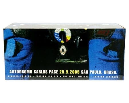Hot Wheels Racing 1:18 Renault R25 Autodromo Carlos Pace 2005 Drivers World Champion Fernando Alonso - Sao Paulo, Brazil