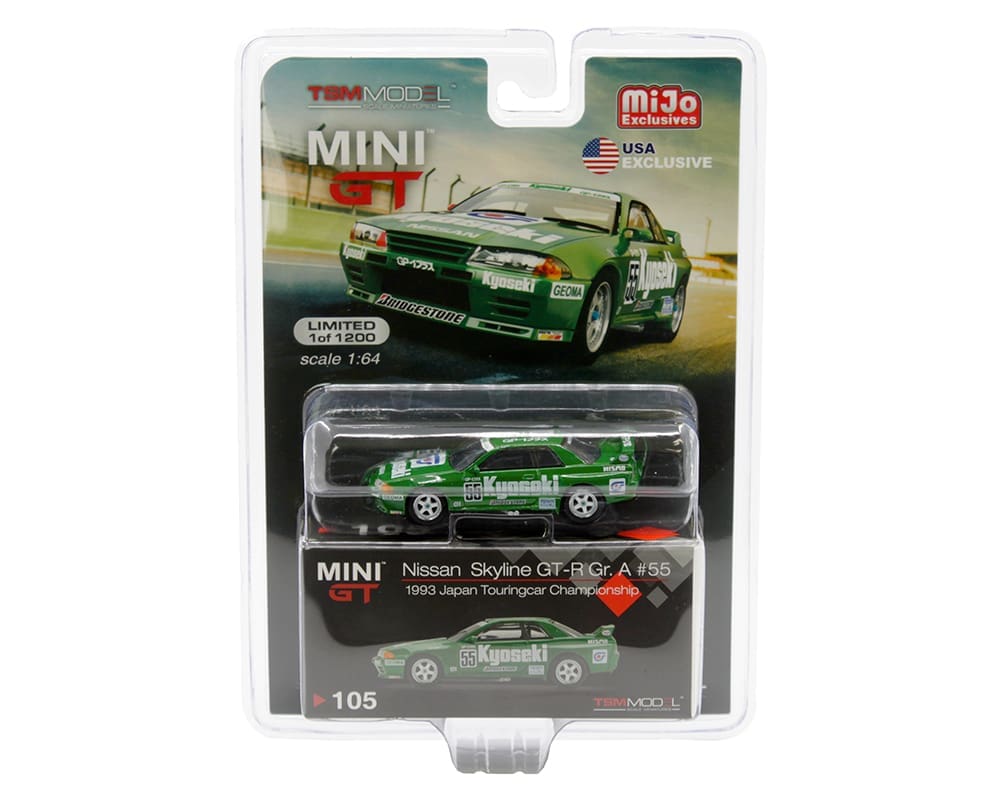 Mini GT 1:64 MiJo Exclusives - Nissan Skyline GT-R Gr. A #55 1993