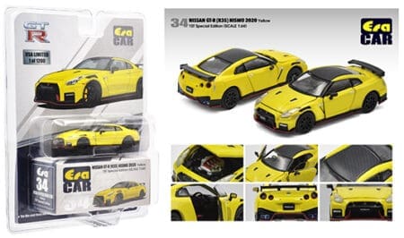 Era Car 1:64 2020 Nissan GT-R R35 Nismo Limited 1,200 USA Yellow