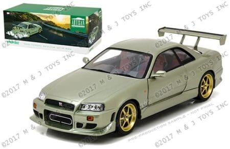Greenlight 1:18 Artisan Collection - 1999 Nissan Skyline GT-R (R34) Green