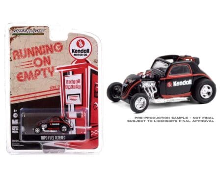 Greenlight 1:64 Topo Fuel Altered - Kendall Motor Oil Solid Pack - Black - Running on Empty Series 12