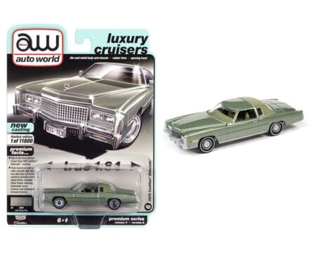 Auto World 1:64 1975 Cadillac Eldorado - Green Metallic