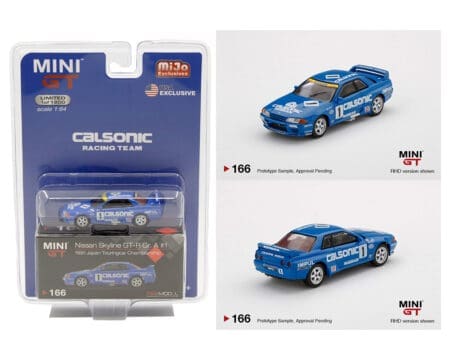 Mini GT 1:64 MiJo Exclusives Calsonic Nissan Skyline GT-R Gr.A #1 1991 Japan Touring Car Championship