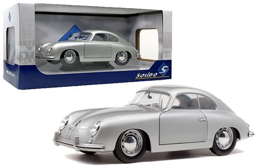 Solido 1:18 1953 Porsche 356 PRE-A (Silver) - M & J Toys Inc. Die