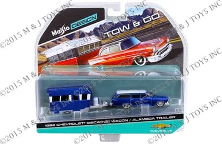 Maisto 1:64 Tow & Go -  1962 Chevrolet  Biscayne w/ Alameda Trailer