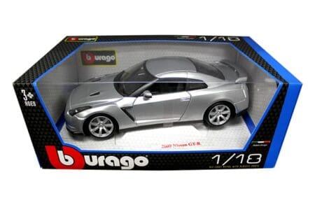 Bburago 1:18 2009 Nissan GT-R (Silver)