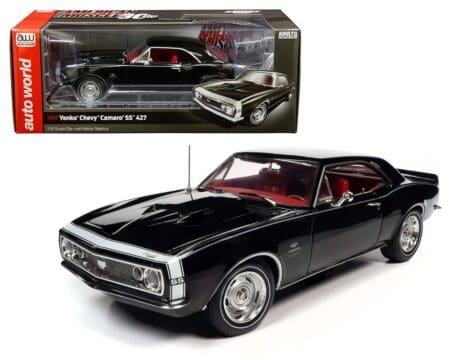Auto World 1:18 1967 Yenko Chevrolet Camaro SS 427 (Black) - American Muscle 30th Anniversary (1991-2021)