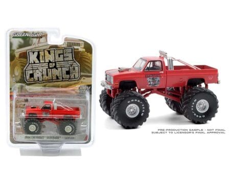 Greenlight 1:64 Kings of Crunch Series 8 - Samson I - 1984 Chevrolet Silverado Monster Truck (Red)