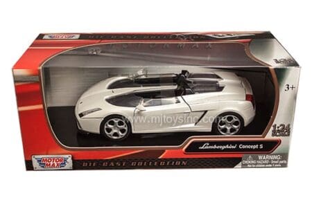 Motormax 1:24 W/B Lamborghini Concept (White)