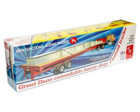 AMT Model Kit 1:25 Great Dane extendable heavy duty flatbed trailer