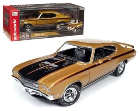 Auto World 1:18 1971 Buick GSX (Gold w/ Black stripes) - MCACN