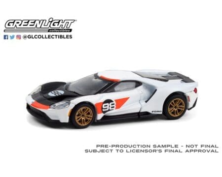 Greenlight 1:64 Hobby Exclusive - 2021 Ford GT Heritage Edition - #98 K. Miles