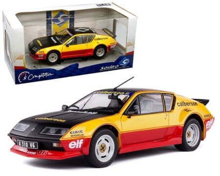 Solido 1:18 1983 Renault Alpine A310 Pack GT Calberson Evocation (Black/Yellow/Red)