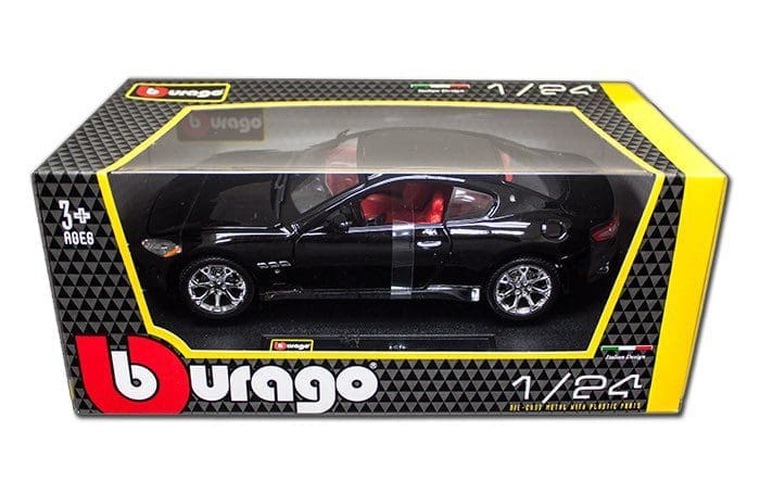 Bburago 1:24 W/B - 2008 MassaratI Gran Turismo Black - M & J