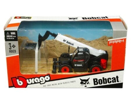 Bburago Window Box Farm Bobcat T40 180SLP Telescopic Handler with Pallet Fork 1:50