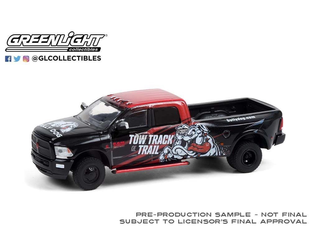 Greenlight 1:64 2018 Ram 3500 Dually - Bully Dog Tow Track or