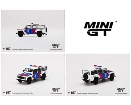 Mini GT 1:64 Indonesia Exclusive Land Rover Defender 110 Indonesia Pollisi Limited Edition