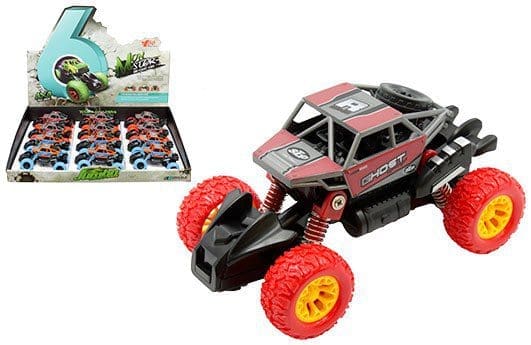 Display Tray Vehicles - Monster Sand Buggy 4x4 (Ghost) (Dirty Version) (~5" or 1:46) (Pull-back Action)