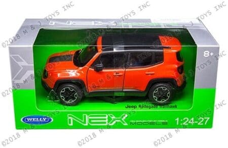 Welly 1:24 Window Box - Jeep Renegade Trailhawk (Orange)