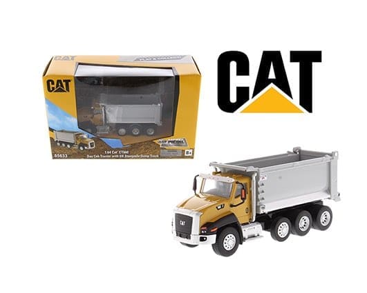 CAT 1:64 CT660 OX Stampede Dump Truck - M & J Toys Inc. Die-Cast 
