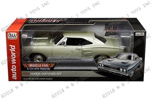 Auto World 1:18 American Muscle - 1969 Dodge Coronet R/T (Silver