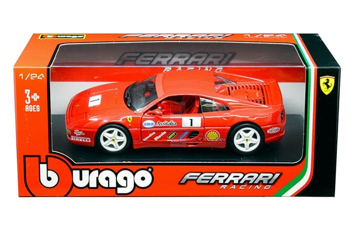 Bburago 18-26306 1/24 Scale - Ferrari F355 Challenge, Red