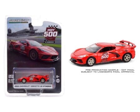 Greenlight 1:64 Hobby Exclusive - 2020 Chevrolet Corvette Stingray Coupe - 104th Running of the Indianapolis 500 Official Pace Car