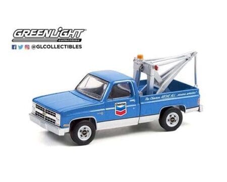 Greenlight 1:64 Blue Collar Collection Series 9 - 1983 Chevrolet C20 Scottsdale with Drop-In Tow Hook - Chevron Solid Pack