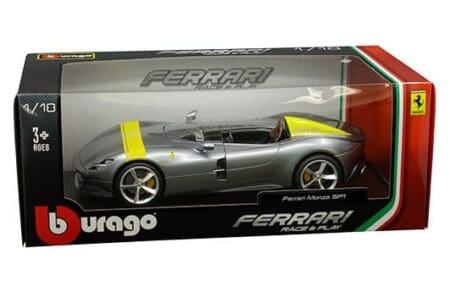 Bburago 1:18 Ferrari Race & Play - Ferrari Monza SP1 (Silver)
