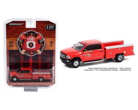 GL 1:64 Fire & Rescue Ser 1 Dodge 2017 Ram Dually LA Fire Dpt