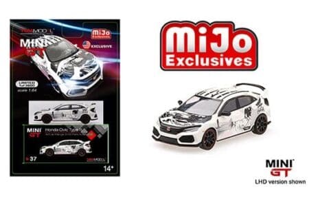 Mini GT 1:64 Honda Civic Type R (FK8) ArtCar Manga 2018 Paris Auto Show Limited 3,600 pcs  - MiJo Exclusives