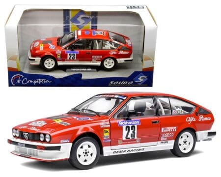 Solido 1:18 Alfa Romeo GTV6 Tour De Corse 1985 #23 Loubet/Vieu (Red)
