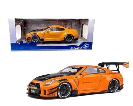 Solido 1:18 Nissan Skyline GT-R R35 LBWK Liberty Walk Orange