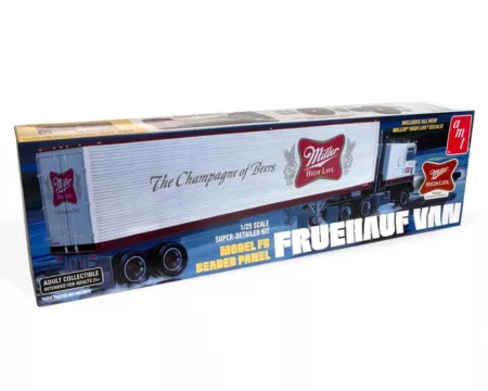 AMT Model Kit 1:25 Fruehauf Van Model FB Beaded Panel Miller Trailer Only
