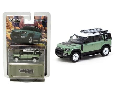 Tarmac Works 1:64 2021 Land Rover Defender 110 Green Metallic - Global64