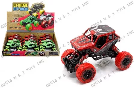 Display Tray Vehicles - 5.5" Extreme Off-Road 4x4 Sand Buggy (Red, Green)