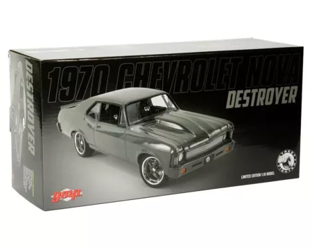 GMP 1:18 1970 Chevrolet Nova Street Fighter Destroyer (Grey) Limited 1 of 750